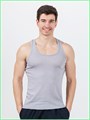 Майка мужская бельевая борцовка бесшовная Комплект 3 шт. Серый TSHRT_3_штук_серый